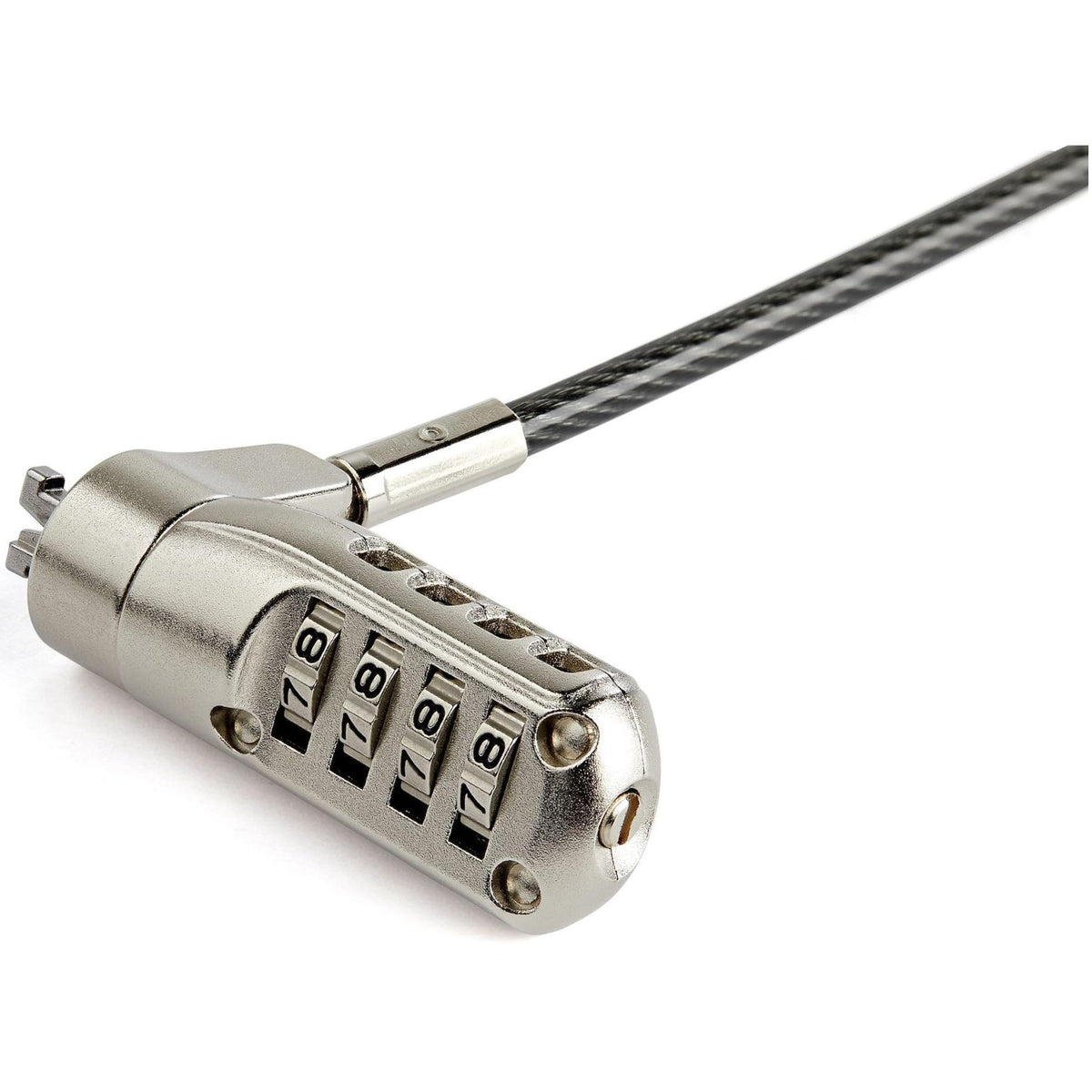 StarTech 6.6ft Laptop Cable Lock, Anti-Theft 4 Digit Combination, TAA
