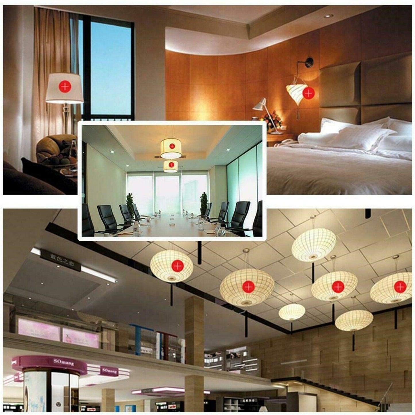 Lxcom Lighting G45 LED Bulb 3W Globe Vanity Light Bulb 30 Watt Replacement 300LM Cool White 6500K LED Light Bulb E26/E27 Base for Makeup Mirror Porch