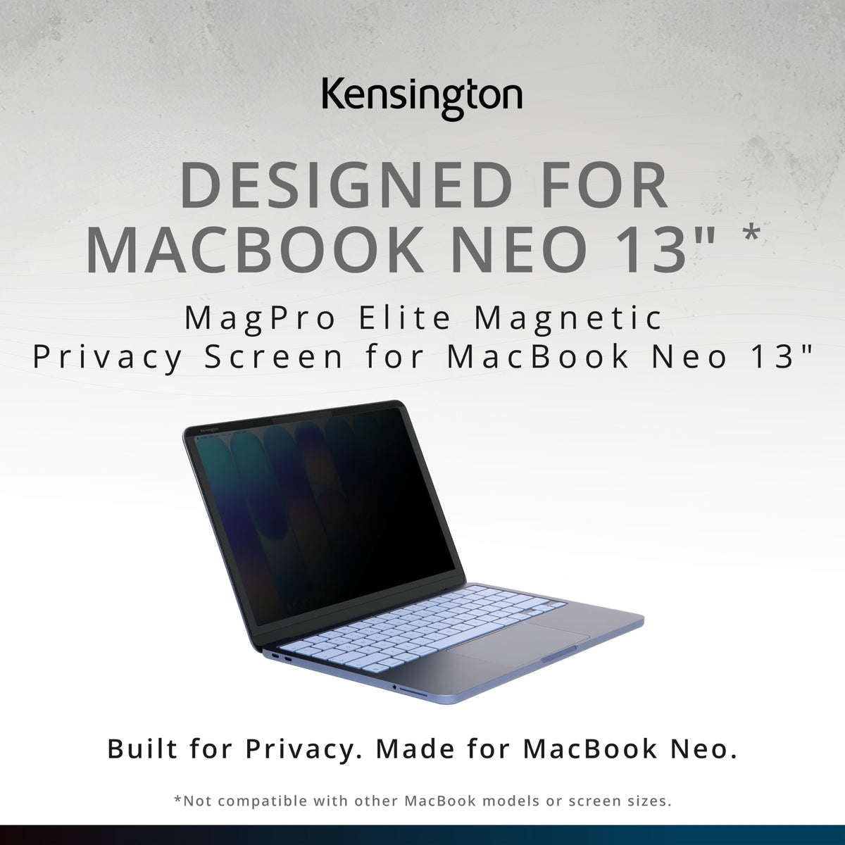 Kensington MagPro Elite Magnetic Privacy Screen Filter for MacBook Neo 13" (K54372WW)