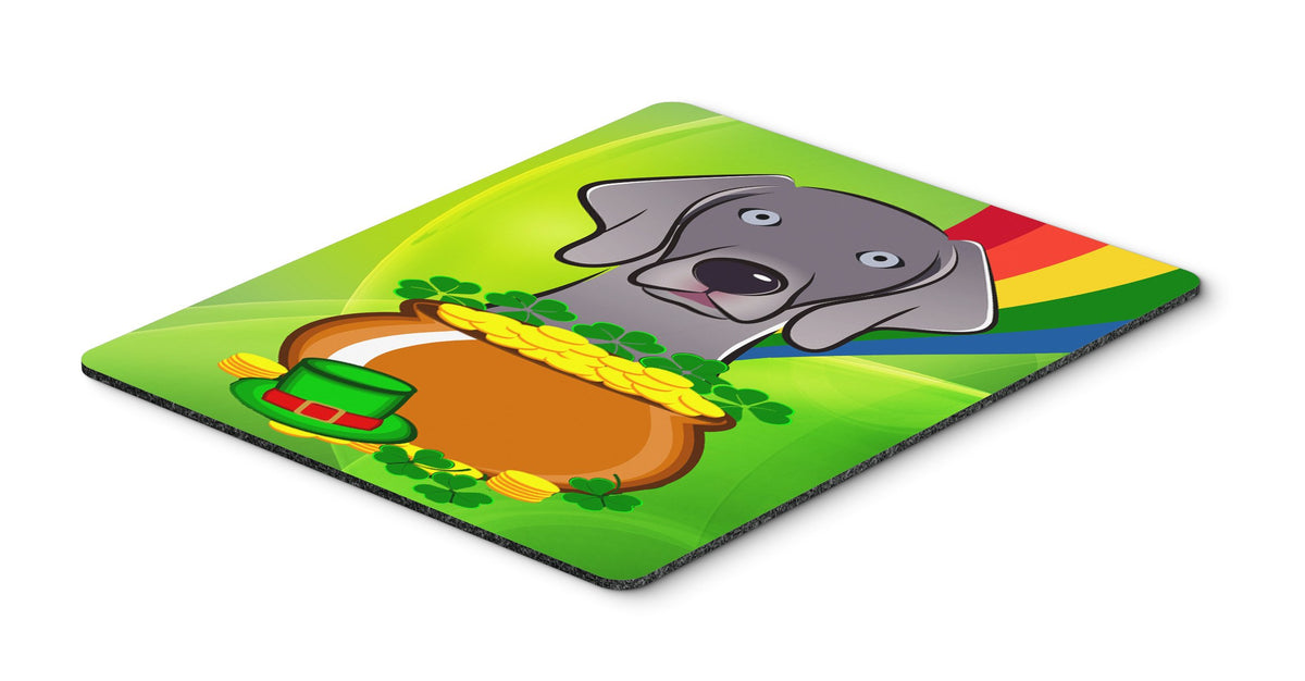 Caroline's Treasures BB1975MP Weimaraner St. Patrick's Day Mouse Pad, Hot Pad or Trivet for Home Office Gaming Working Computers Laptop Mouse