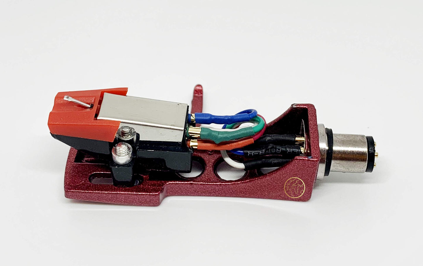 Red Headshell, mount, cartridge and stylus, elliptical needle for Technics SL Q2, SL Q202, SL Q2K, SL Q3, SL Q303, SL Q33, SL Q33K, SL Q3K, SL H302