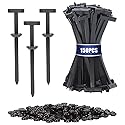 Nylon Universal Cable Tie Buckles, Heavy Duty & Self-Locking Buckle Cable Ties, UV-Resistant Zip Ties for Bundling, Car & Daily Home Repair (150)