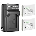 Kastar 2Pcs Battery and AC Wall Charger Replacement for Canon PowerShot SX520 HS, PowerShot SX530 HS, PowerShot SX540 HS, PowerShot SX600 HS