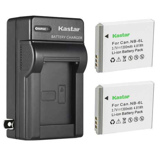 Kastar 2Pcs Battery and AC Wall Charger Replacement for Canon PowerShot SX520 HS, PowerShot SX530 HS, PowerShot SX540 HS, PowerShot SX600 HS