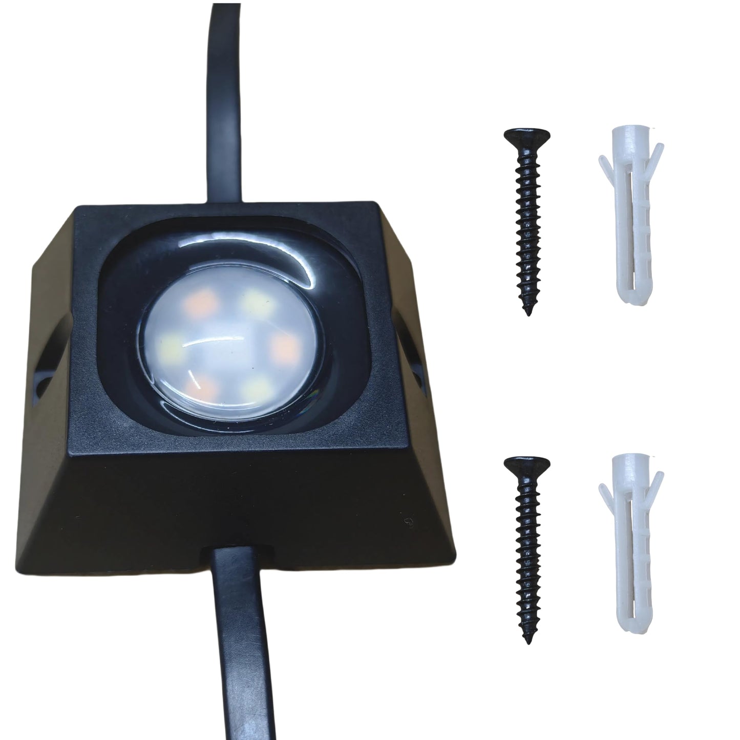 AHPOON 60/90/120 Packs Light Clips Mounts Bracket Compatible with Govee Outdoor Lights Pro ?H706? 200FT, 128 Packs?250 Screws Included,Black