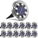 OULONGER 4.6inch Solar Lights Outdoor Waterproof,12Pack Solar Lights for Outside,Solar Garden Lights Landscape Lighting for Patio Pathway Lawn Yard