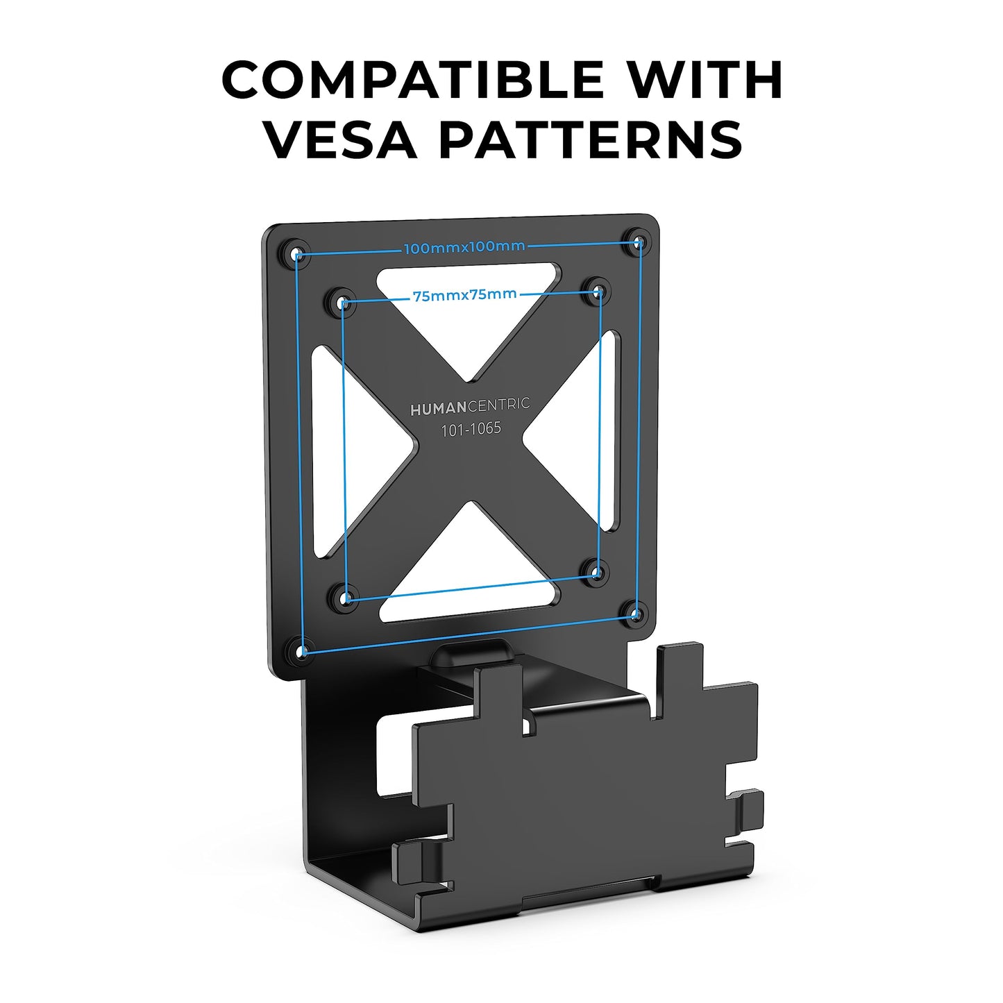 HumanCentric VESA Mount Adapter Compatible with Samsung Curved T55 Series 27” and 32” Monitors, Bracket Mounts Monitor to Stand, Arm, Desk with 75x75