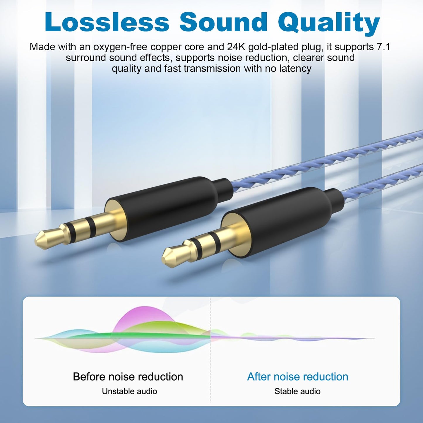 Gneinour Sol Republic Replacement Cable with Remote Volume & Mic Compatible with Sol Republic Master Tracks HD, HD2, Sol Republic V8, V10, V12, X3…