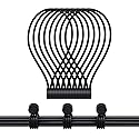 Magnetic Twist Ties, Reusable Silicone Cable Ties with Strong Magnet for Bundling and Organizing,Cord Wrap Clip Straps for Home or Office (Black-8