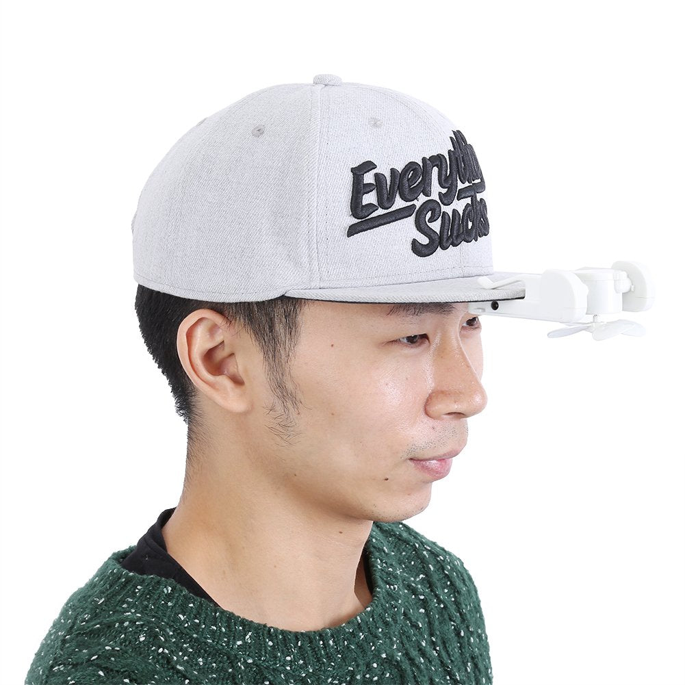 Portable Hat Fan Mini Solar Powered Cooling Fan Clip for Mountain Climbing Camping Hiking