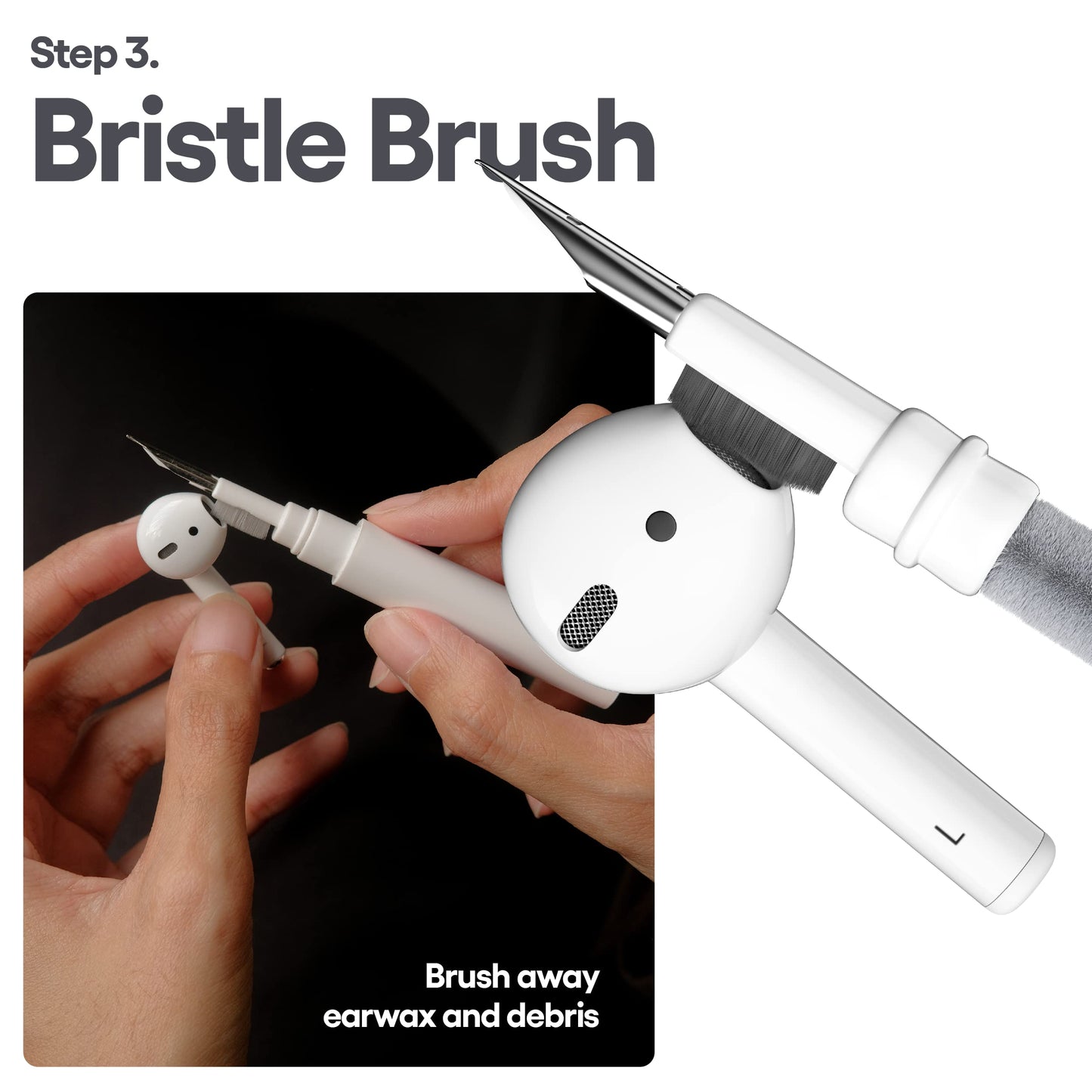 KeyBudz Air Care AirPods Cleaning Kit Accessories Set - Safely Sanitize, Clean and Maintain Your AirPods, AirPods Pro and Other Earphones - Includes