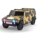 Audiobox Bluetooth Truck Speaker - Portable Hummer-Style Car Speaker with Moving Wheels, LED Headlights & Taillights, FM Radio, USB, TF, AUX Inputs