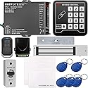 UHPPOTE Door Access Control Keypad System 600lb Electric Magnetic Lock Kit with Remote Control Access