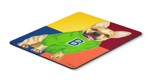 Caroline's Treasures AMB1138MP French Bulldog Go Team Mouse Pad, Hot Pad or Trivet for Home Office Gaming Working Computers Laptop Mouse Mat,Washable