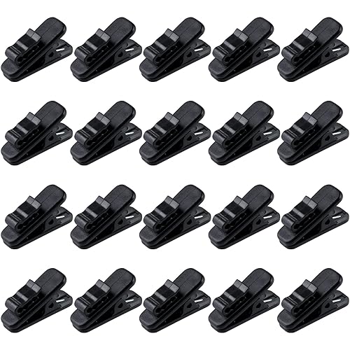 MUZHI Headphone Clip,Small Cable Clothing Clips,Earbud Clip to Keep Earphone/Microphone Cord in Place for 1.5mm Wire Diameter Round Wire Earphone 1…