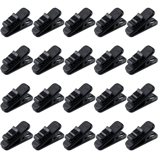 MUZHI Headphone Clip,Small Cable Clothing Clips,Earbud Clip to Keep Earphone/Microphone Cord in Place for 1.5mm Wire Diameter Round Wire Earphone 1…
