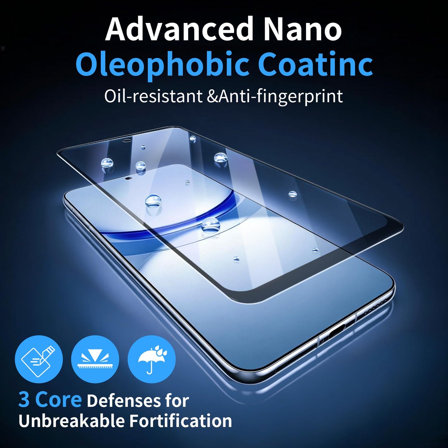 BIGFLYANTS 2 Pack Privacy Screen Protector for Samsung Galaxy A36 5G with 2 Pack Camera Lens Protector, Anti-Spy Tempered Glass Film, Full Coverage
