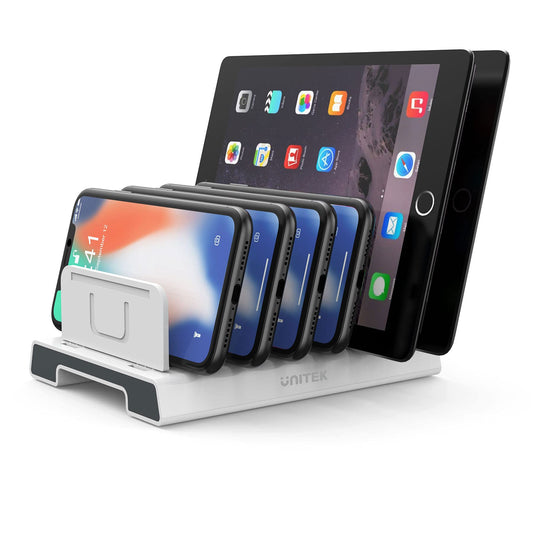 Unitek Adjustable Universal Multi Device Organizer Dock Stand Holder Compatible iPhone, iPad, Kindle, Fire Tablet, Samsung Galaxy, Google Nexus