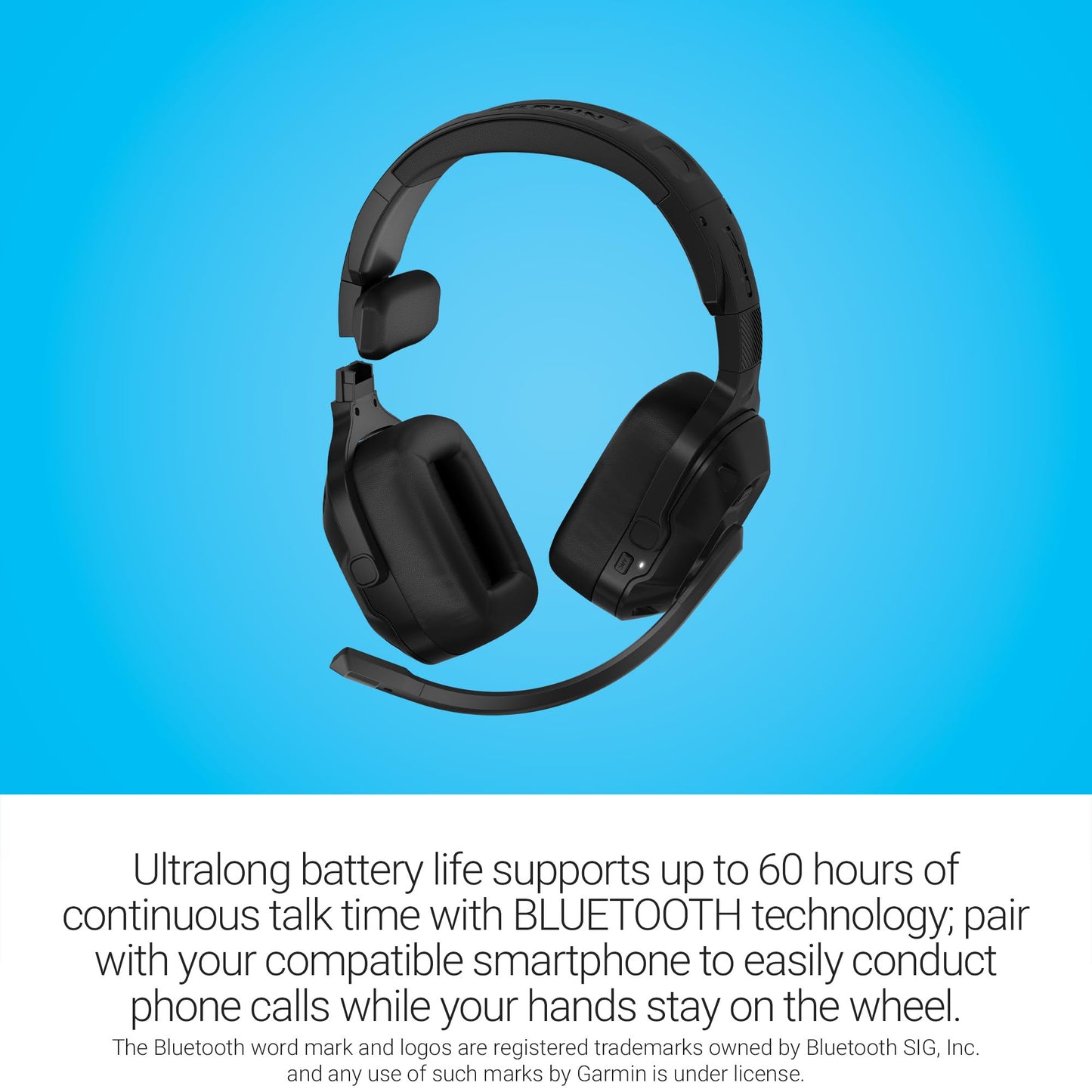 Garmin dēzl™ Headset 210, 2-in-1 Premium Trucking Headset, Active Noise Cancellation, Long Battery Life, 60 Hours of Talk Time, Built-in LED…