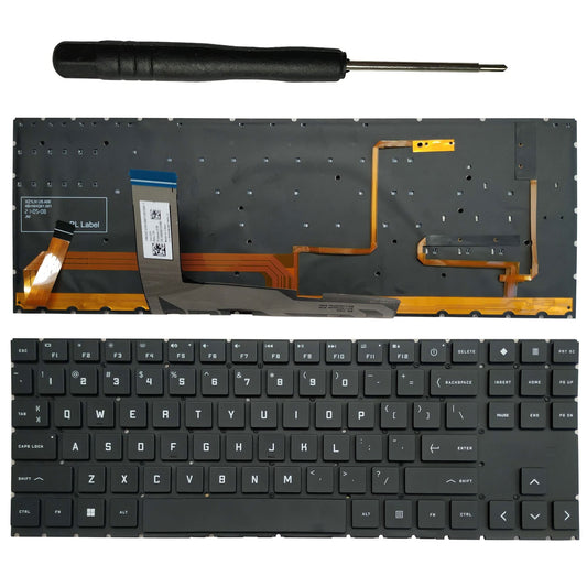 Laptop Replacement Keyboard Compatible for HP OMEN 15-EN 15-EK TPN-Q238 TPN-Q236 15-en0000 15-en0013dx 15-en0023dx US Layout RGB Colorful Backlit