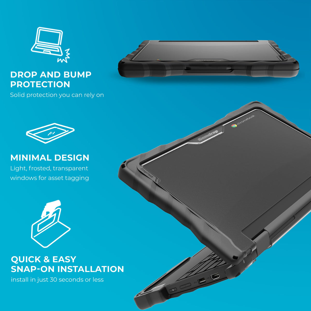 Gumdrop DropTech Case for Lenovo 300e/300w Yoga Gen 4 (2-in-1)