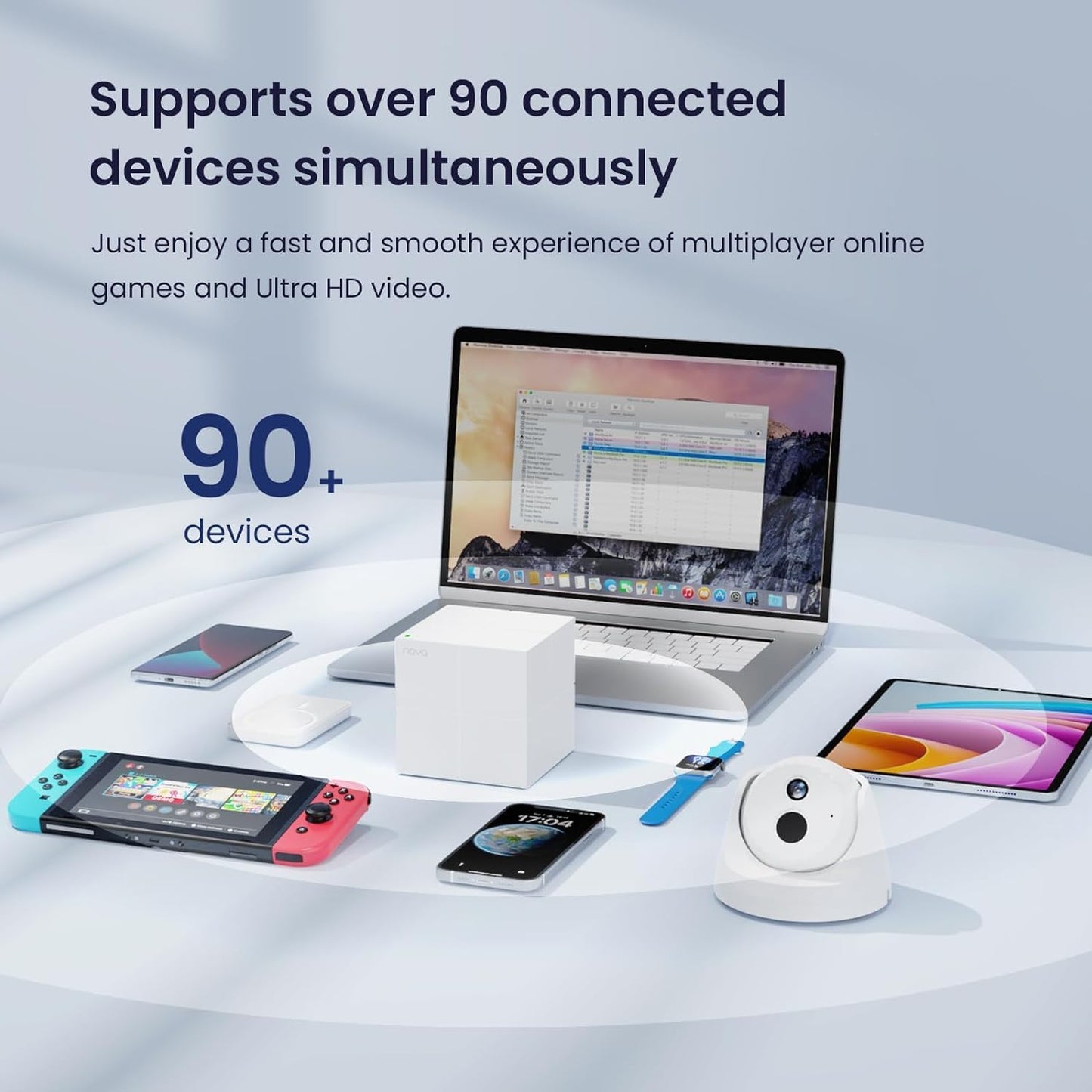 Tenda Nova Mesh WiFi System MW6 - Covers up to 4-6 Bedroom Houses- AC1200 Whole Home WiFi Mesh System - Gigabit Dual-Band Mesh Network - Replaces