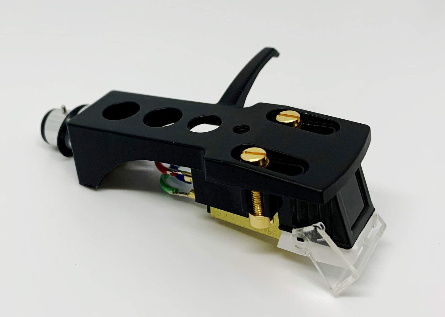 Cartridge and Stylus, Conical needle and Black Headshell with mounting bolts for Technics SL-5100, SL-5200, SL-5300, SL-5310, SL-5350, SL-Q33K