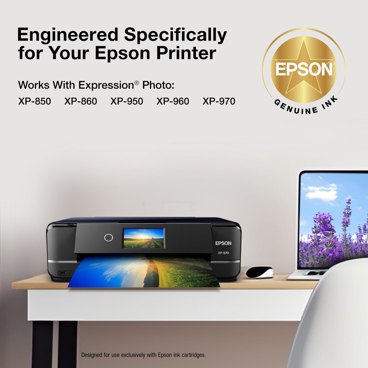 EPSON 277 Claria Photo HD Ink High Capacity Photo Black Cartridge (T277XL120-S) Works with Expression XP-850, 860, 950, 960, 970