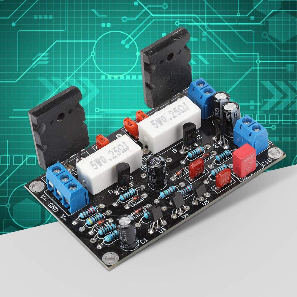 2SC5200&2SA1943 Power Amplifier Board DC 10 45V 150W Dual Channel Digital Power Audio Amplifier Board Large Capacity Board Circuit Board