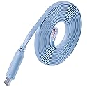12FT Network Equipment Console Cable Compatible with Cisco/Juniper/NETGEAR/Ubiquity/LINKSYS/TP-Link Routers, Switches and Firewall Equipment,USB