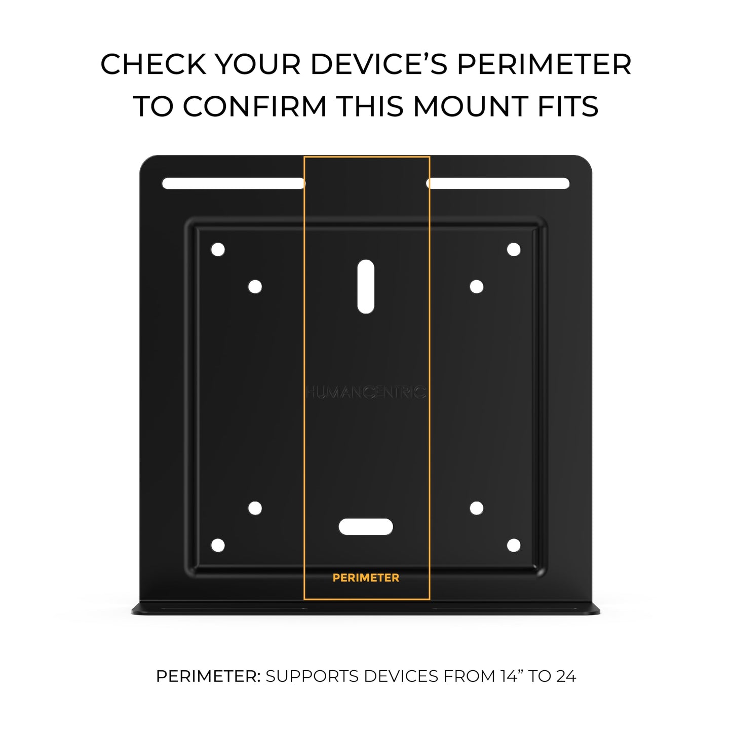 HumanCentric Universal Wall and VESA Mount, Adjustable Strap for Small Computers, UPS Units, Cable Boxes, Modems and Other Electronic Devices, Mounts