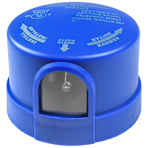 HQRP Photocell Sensor Outdoor Light Switch Dusk to Dawn Photoelectric Control Twist Lock Plug for Led Barn Light, Door Lights, Street Light, Parking