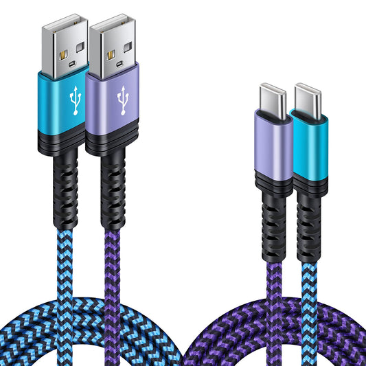 C Charging Cable Fast Charger Type USB C Cord Android Phone 6FT 2Pack for Samsung Galaxy A13 A14 A54 A53 A01 A12 S22 S21 S20 S23 A11 A22 A52 A53 A32