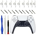 CTHTBZ 24Pcs L2 R2 Trigger Button Spring Metal Buckle Cylinders Replacement for PS5 Controller Repair Parts, With Screwdriver, Open Tool, Tweezer