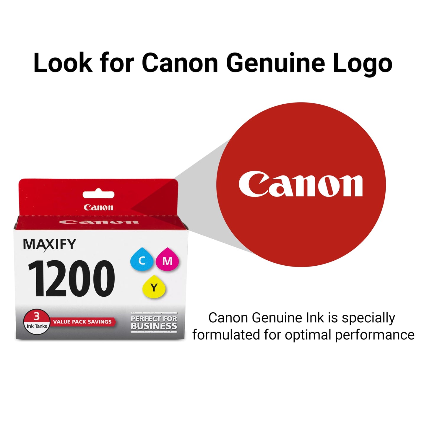 Canon MAXIFY PGI-1200 3Color Multi Pack Ink Compatible to MB2120, MB2720, B2020, MB2320, Cyan, Magenta, Yellow