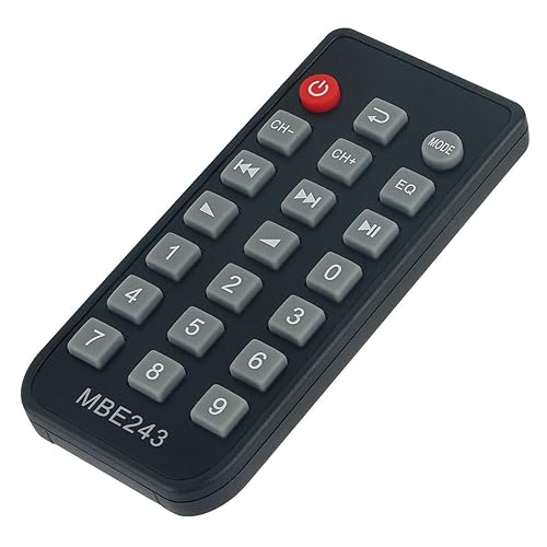 NTQinParts Replacement Remote Control Controller for Pyle PDA7BU 5-Channel Rack Mount Receiver Home Theater