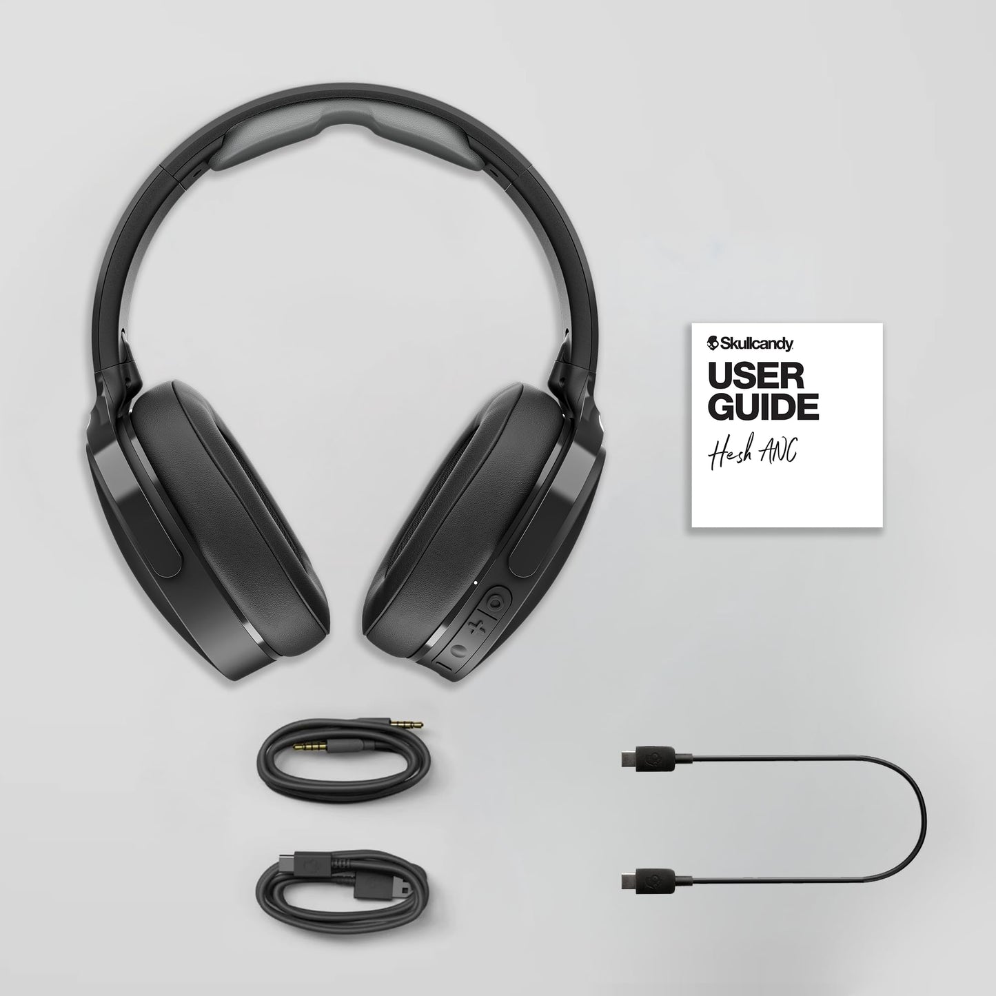 Skullcandy Hesh ANC Wireless Over-Ear Bluetooth Headphones with Extra USB-C Charging Cable, Active Noise Canceling, 22 Hrs Battery, Foldable…