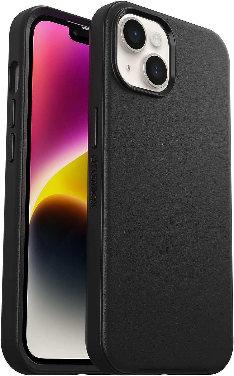 OtterBox Symmetry Series+ Clear Antimicrobial Case with Magsafe for iPhone 14 & iPhone 13 (Only) - Non-Retail Packaging - Flower Fields (Graphic)