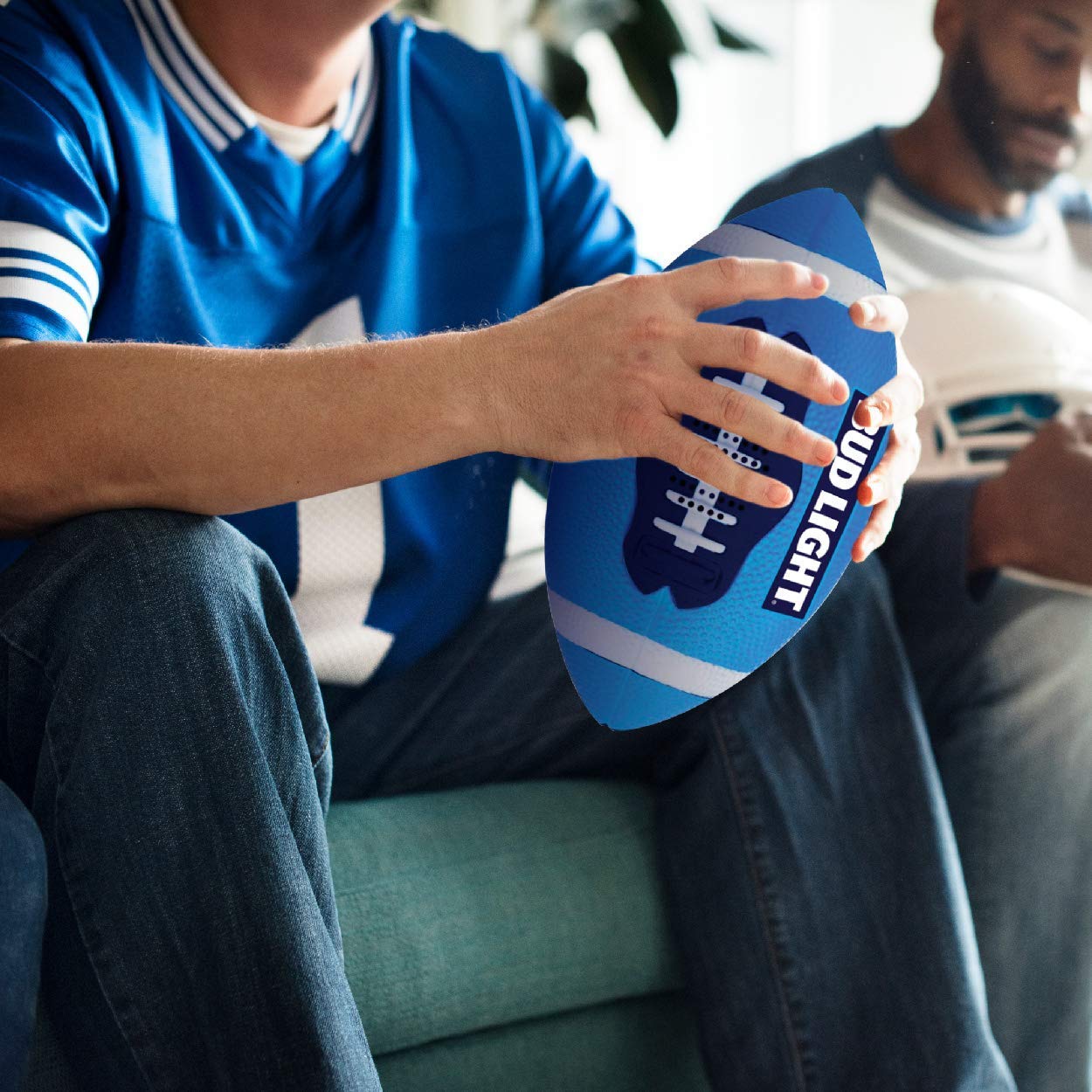 Bud Light Portable Football Bluetooth Speaker Wide Range Wireless Speakers with Rechargeable Battery IPX6 Waterproof Music Device Prefect Birthday