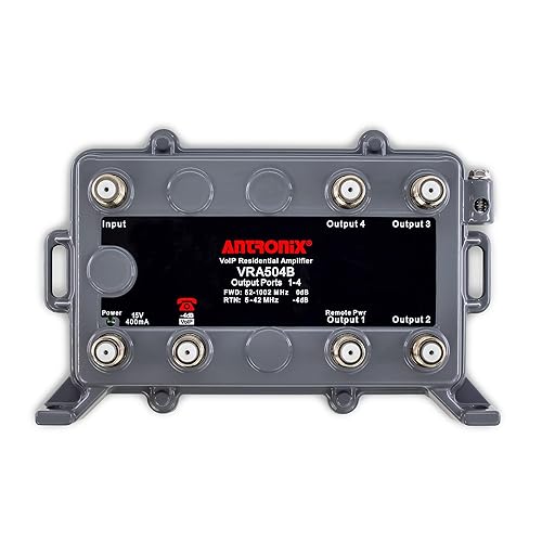 SatelliteSale Antronix VRA504B/ACP 75Ohm VoIP Integrated Residential Amplifier 4+1P Kit