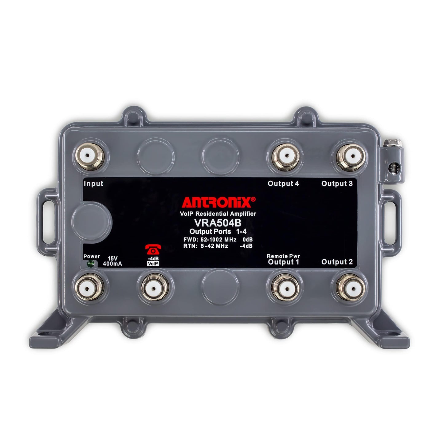 SatelliteSale Antronix VRA504B/ACP 75Ohm VoIP Integrated Residential Amplifier 4+1P Kit