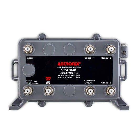 SatelliteSale Antronix VRA504B/ACP 75Ohm VoIP Integrated Residential Amplifier 4+1P Kit