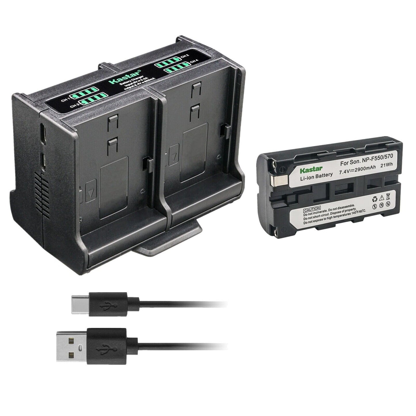 Kastar 1-Pack Battery and Quadruple Charger Compatible with Sony CCD-TRV81 CCD-TRV815 CCD-TRV82 CCD-TRV85 CCD-TRV86 CCD-TRV87 CCD-TRV88 CCD-TRV90