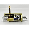 Cartridge and Stylus, Conical needle and Gold Headshell with mounting bolts for Pioneer PL550, PL10, PL510, PL71, PL400, PL100, PL115D, PL120, PL300
