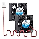 WINSINN DC 50mm Fan 12V 5015 Dual Ball Bearing Brushless Cooling 50x15mm 2PIN (Pack of 2Pcs)