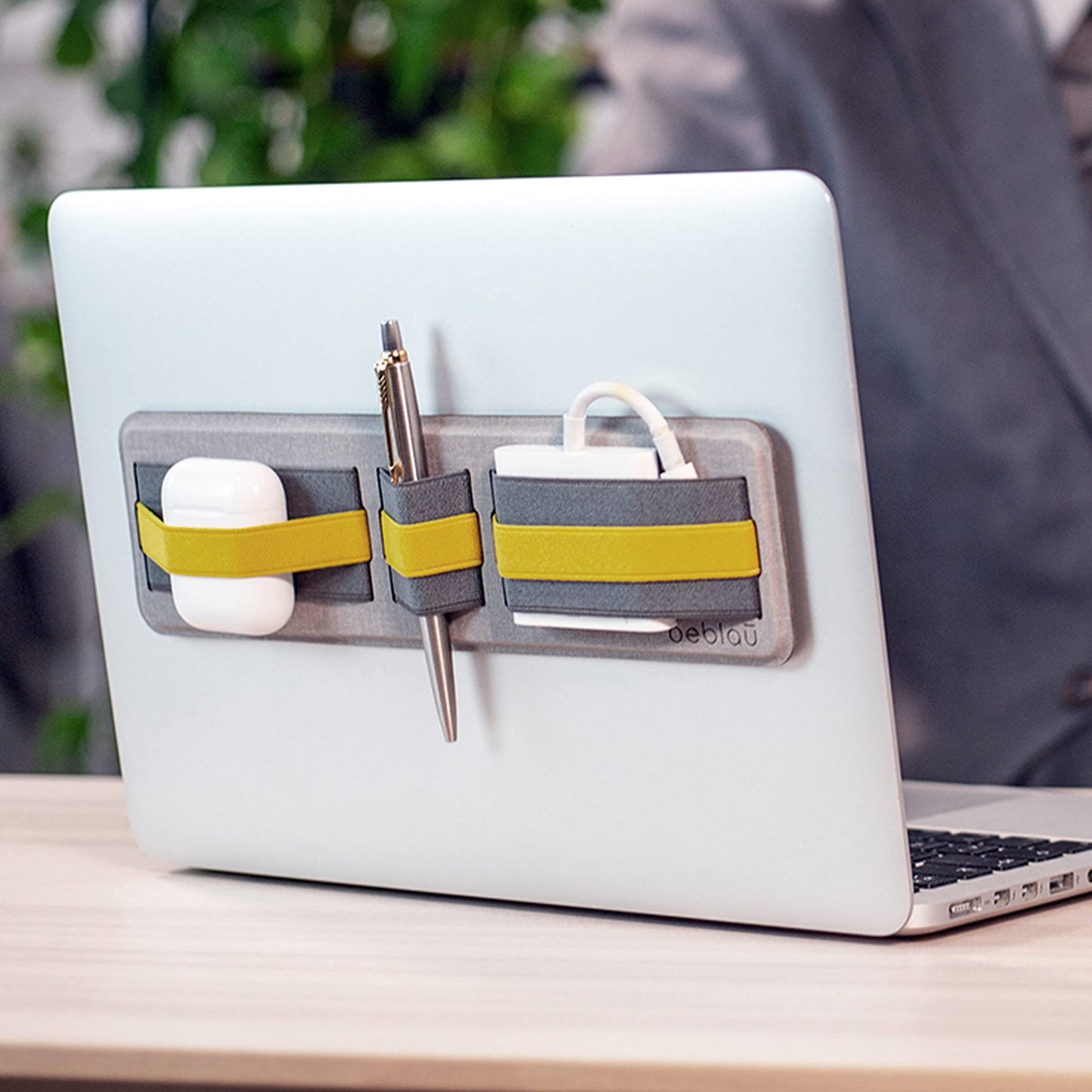 SHIFT Adhesive Portable Tech Organizer for laptops, notebooks, Backpack insert | Computer Accessories | External HD Holder. Stick-On | Sleeve | Fits