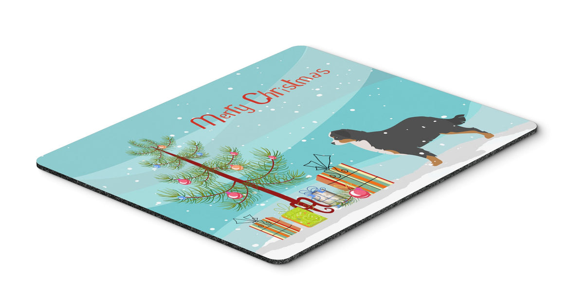 Caroline's Treasures BB2937MP Bernese Mountain Dog Merry Christmas Tree Mouse Pad, Hot Pad or Trivet, Large, Multicolor