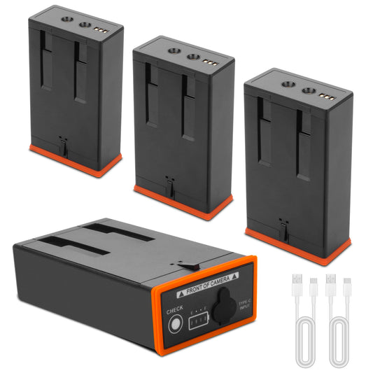 5000Mah 4-Pack battery replacement Compatible for Moultrie Edge, Edge 2, Edge Pro, Edge 2 Pro Trail Camera, Hunting Cameras Rechargeable Lithium-Ion