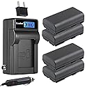 Kastar 4-Pack BP-915 Battery and LCD AC Charger Compatible with Phase One P45 Plus P45+, Phase One P65, Phase One P65 Plus P65+, Phase One XF 70301