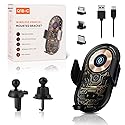 LFNOWN Wireless Car Charger Car Phone Holder Mount Wireless Charging Transparent Compatible Charging Air Vent Mount Phone Holder fit for All Android